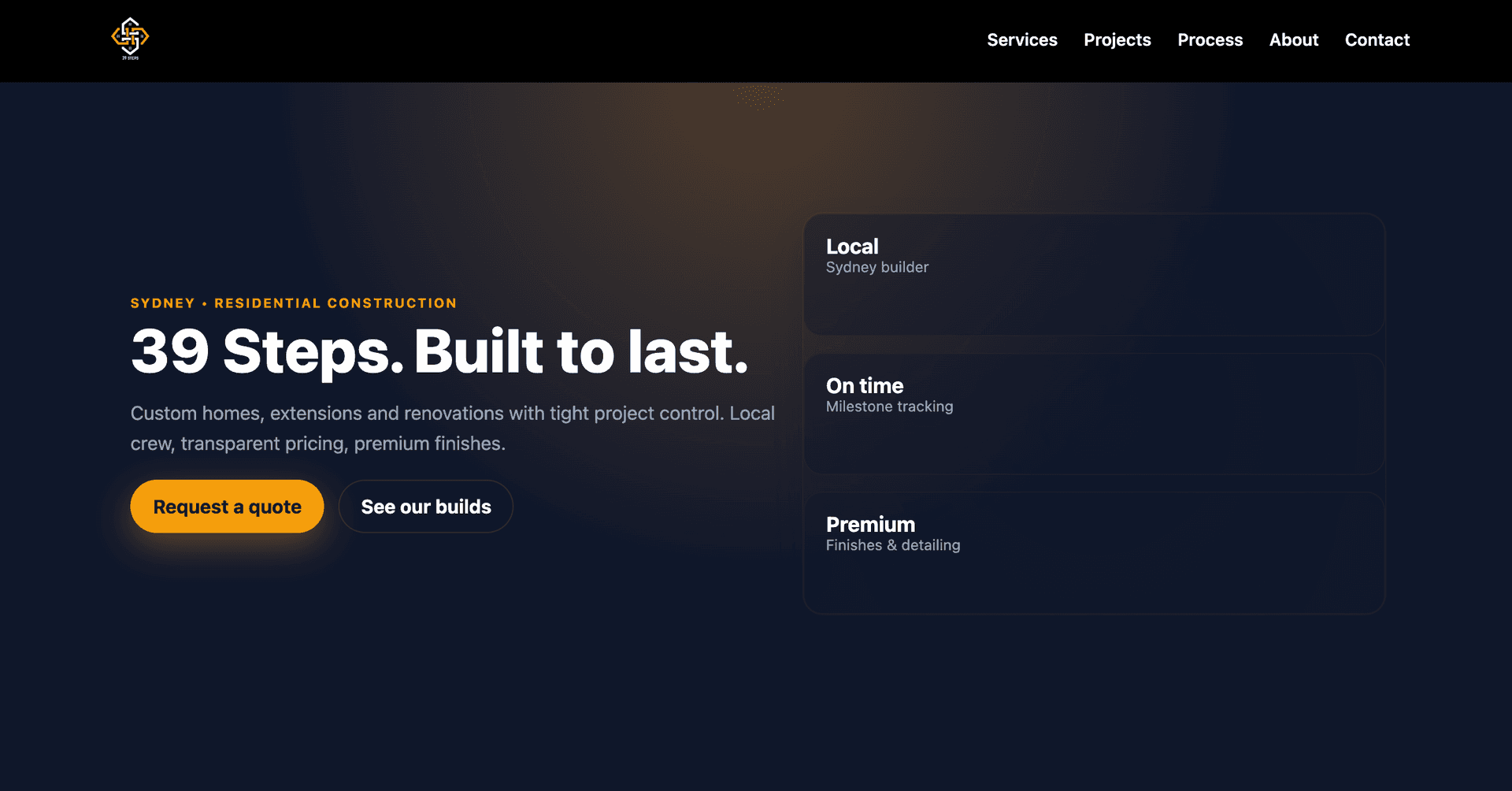 39 Steps — Home Construction